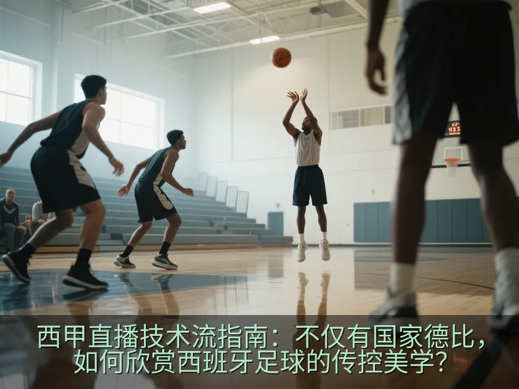 黑白足球在绿茵场上的特写